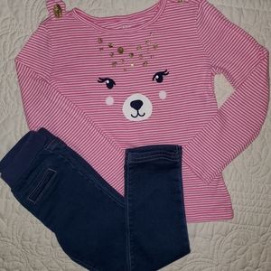 Fall/Winter 2 piece cute girls toddler outfit